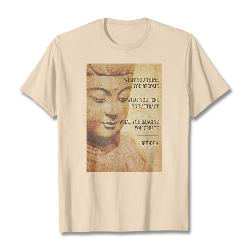 Buddha Stones What You Think You Become Tee T-shirt - Bisque - 2XL - image 8