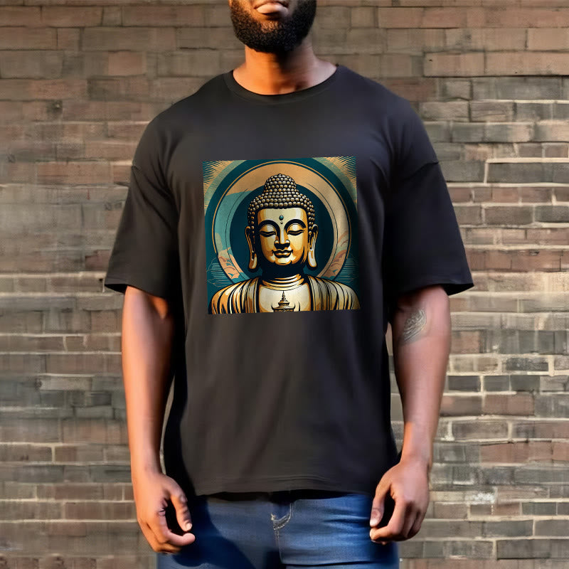 Buddha Stones Aura Golden Buddha Tee T-shirt