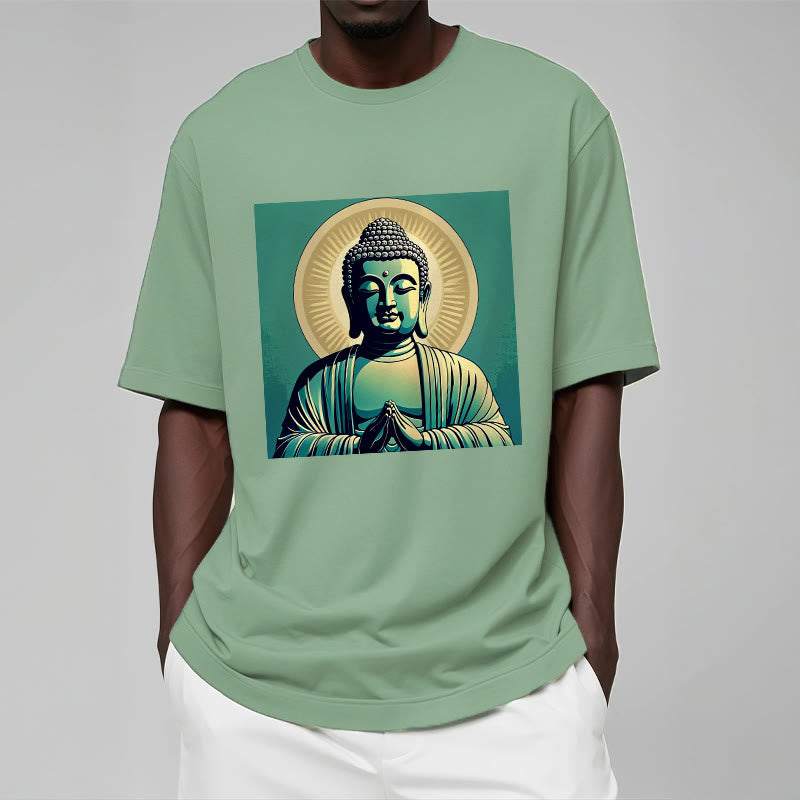 Buddha Stones Aura Green Buddha Tee T-shirt