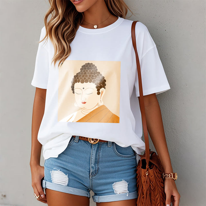 Buddha Stones Close Eyes And Relax Buddha Tee T-shirt - image 3