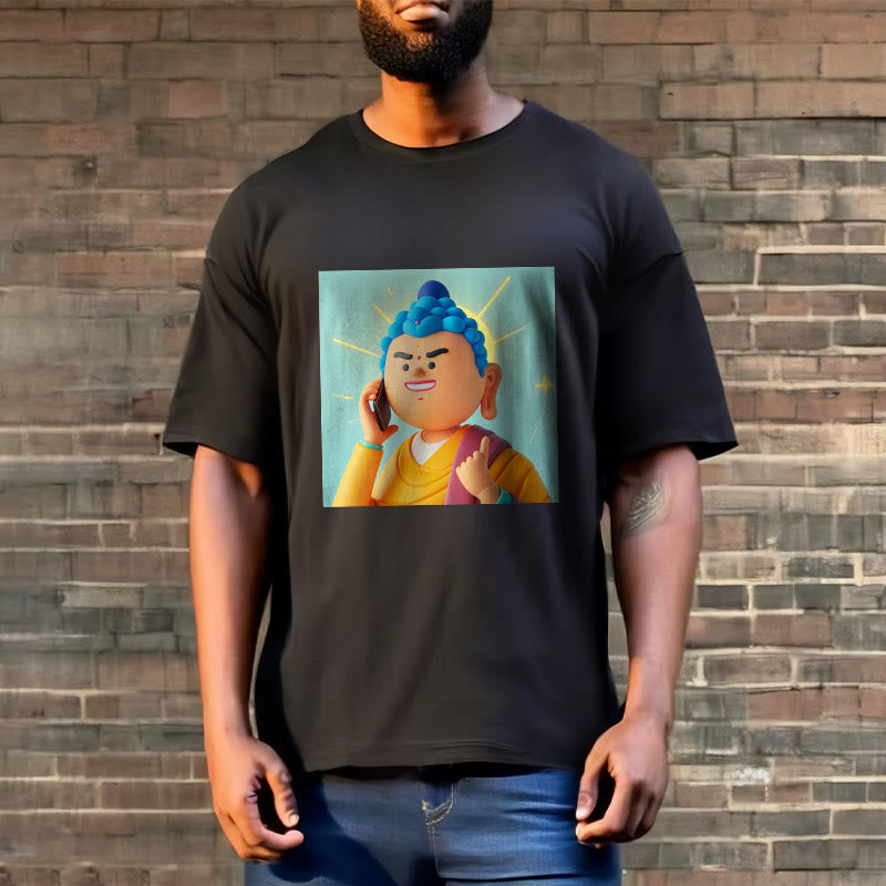 Buddha Stones Funny Cartoon Buddha Tee T-shirt