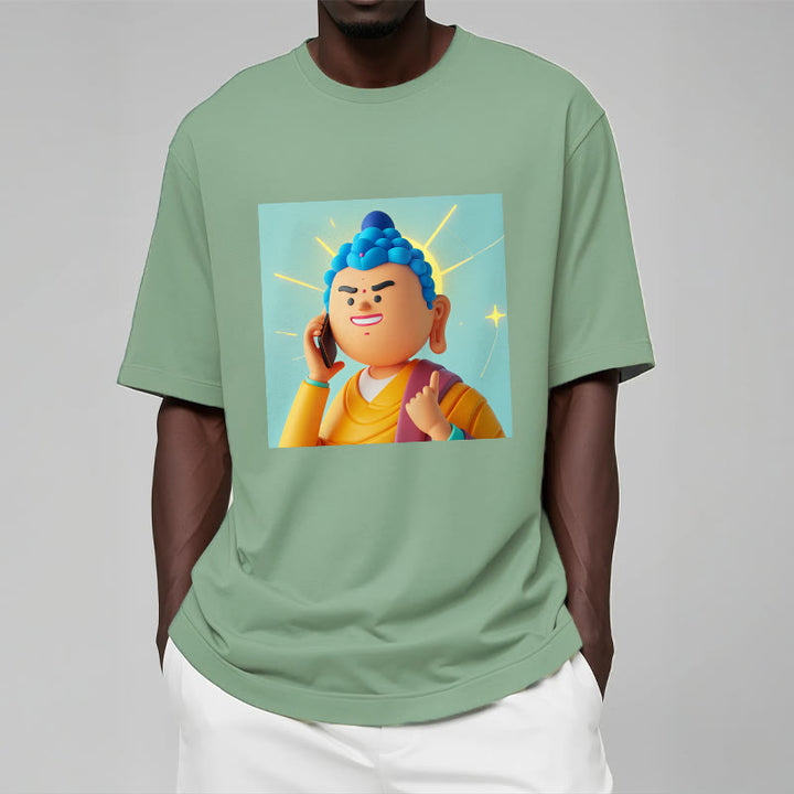 Buddha Stones Funny Cartoon Buddha Tee T-shirt - image 12