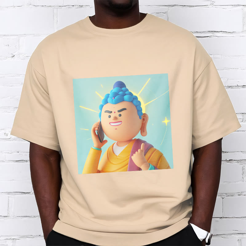 Buddha Stones Funny Cartoon Buddha Tee T-shirt