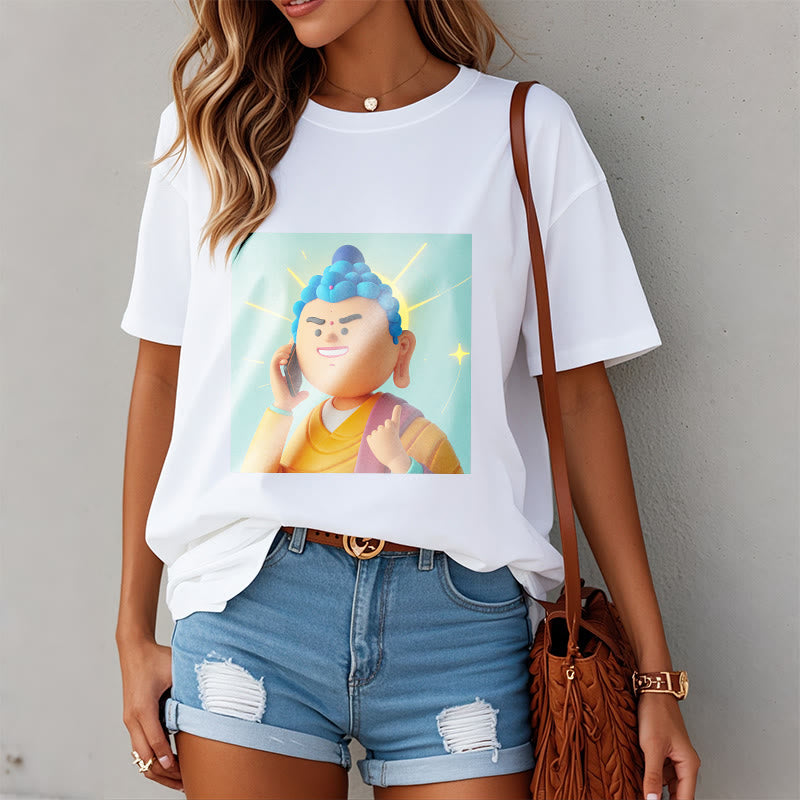 Buddha Stones Funny Cartoon Buddha Tee T-shirt - image 6