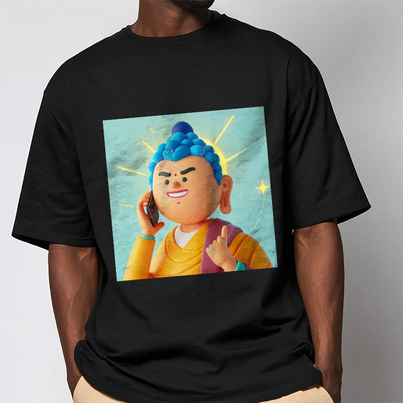 Buddha Stones Funny Cartoon Buddha Tee T-shirt