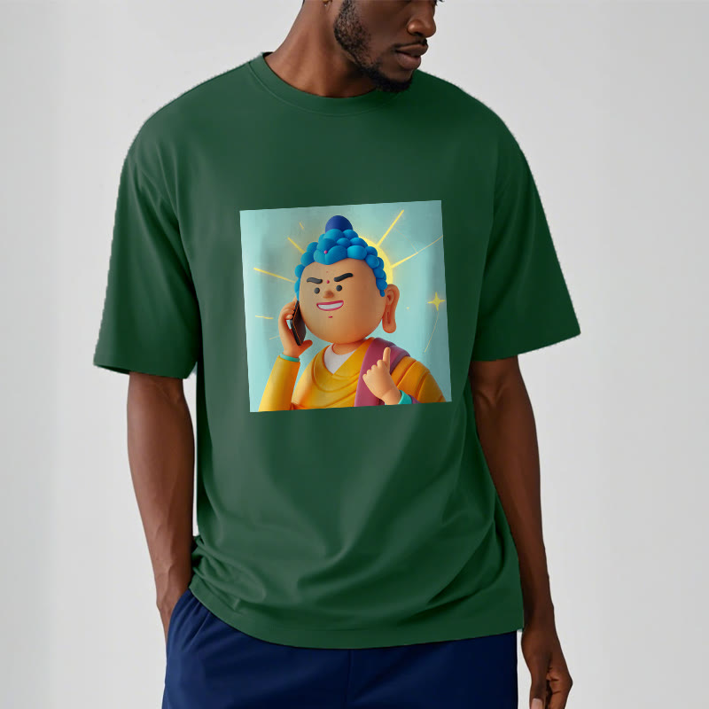 Buddha Stones Funny Cartoon Buddha Tee T-shirt - image 3