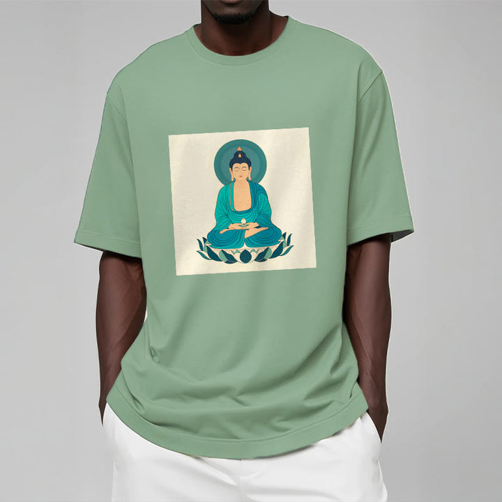 Buddha Stones Lotus Meditation Buddha Tee T-shirt - image 18