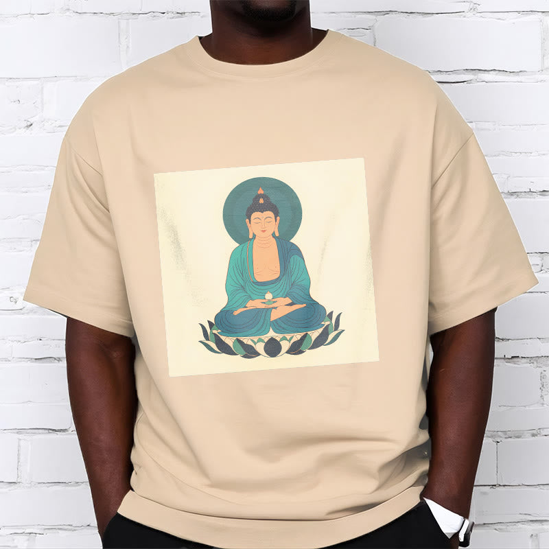 Buddha Stones Lotus Meditation Buddha Tee T-shirt - image 2