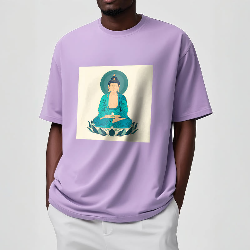Buddha Stones Lotus Meditation Buddha Tee T-shirt - image 16