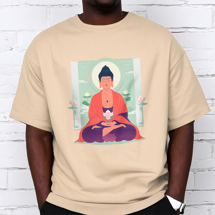 Buddha Stones Lotus Meditation Buddha Tee T-shirt - image 18