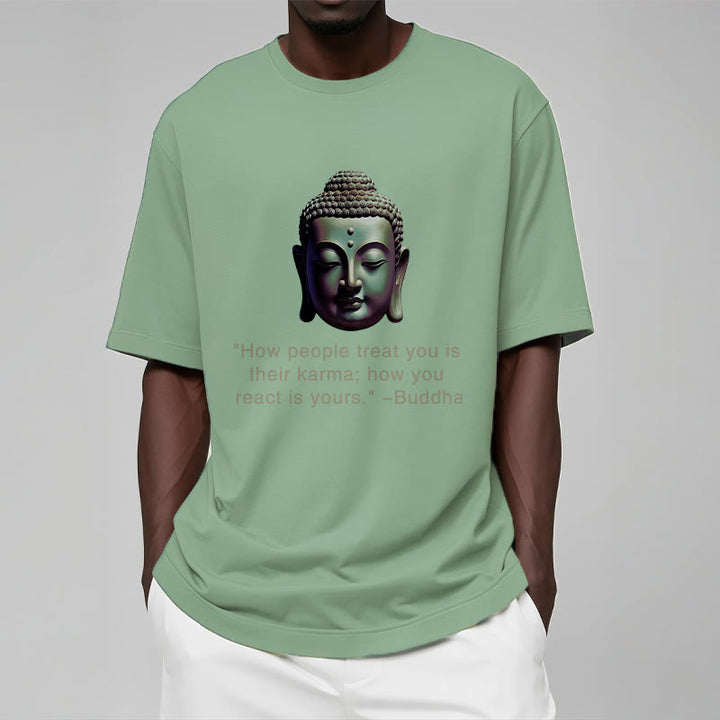 Buddha Stones How People Treat You Is Their Karma Buddha Tee T-shirt - image 16
