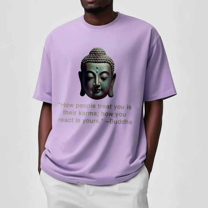 Buddha Stones How People Treat You Is Their Karma Buddha Tee T-shirt