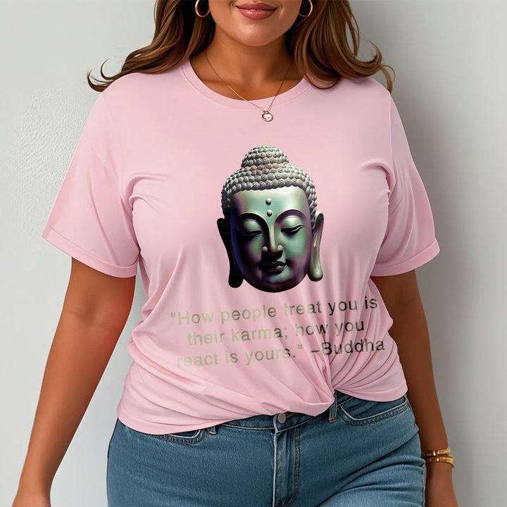 Buddha Stones How People Treat You Is Their Karma Buddha Tee T-shirt - image 10