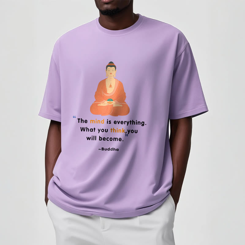 Buddha Stones The Mind Is Everything Meditation Buddha Tee T-shirt