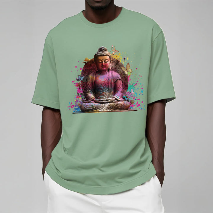 Buddha Stones Butterfly Meditation Buddha Tee T-shirt - image 15