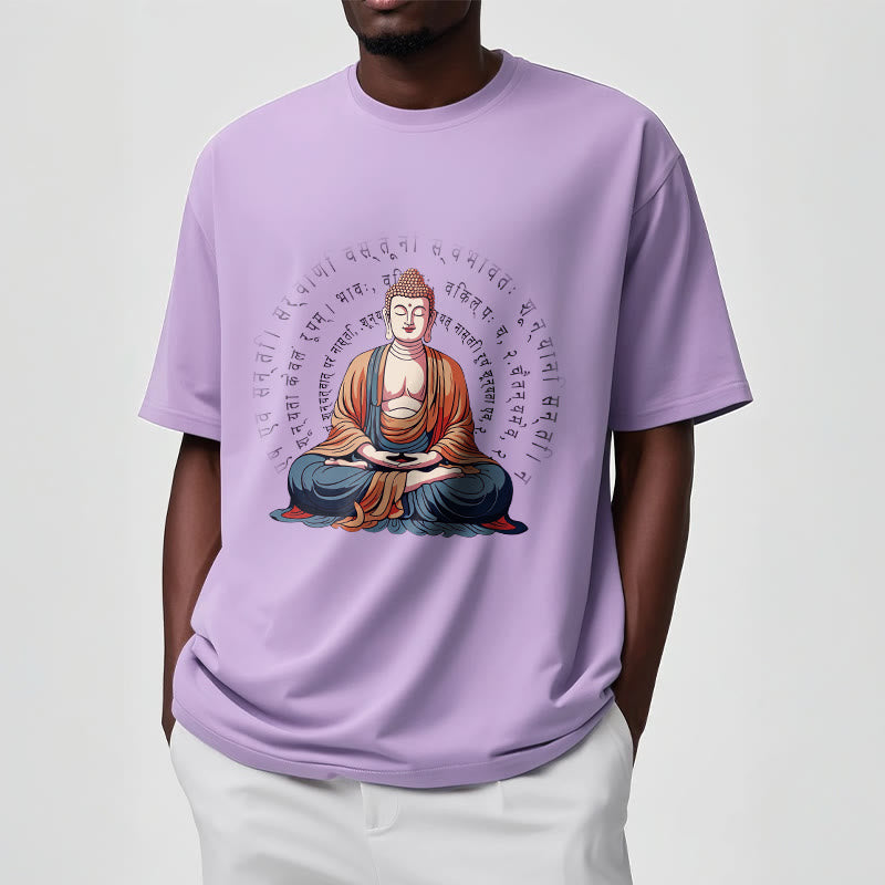 Buddha Stones Sanskrit Heart Sutra Form Is No Other Than Emptiness Tee T-shirt