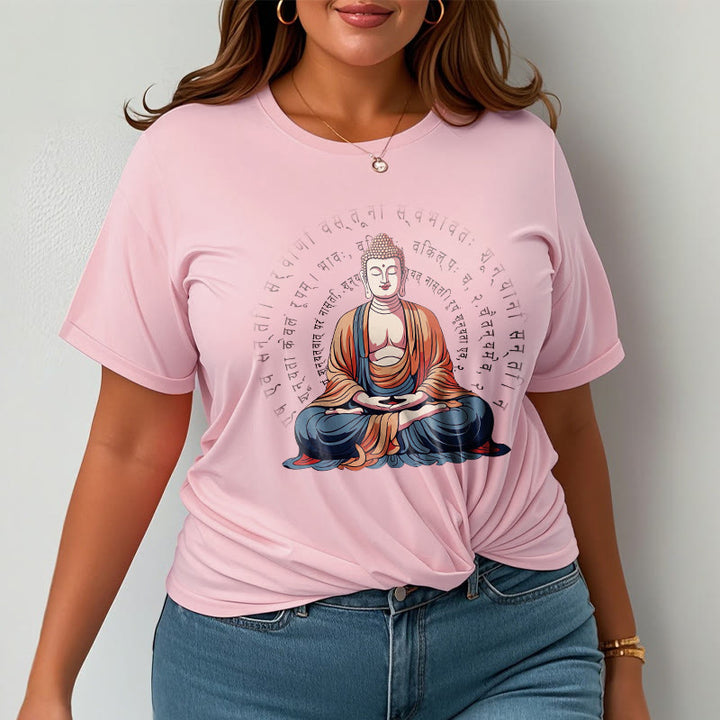 Buddha Stones Sanskrit Heart Sutra Form Is No Other Than Emptiness Tee T-shirt