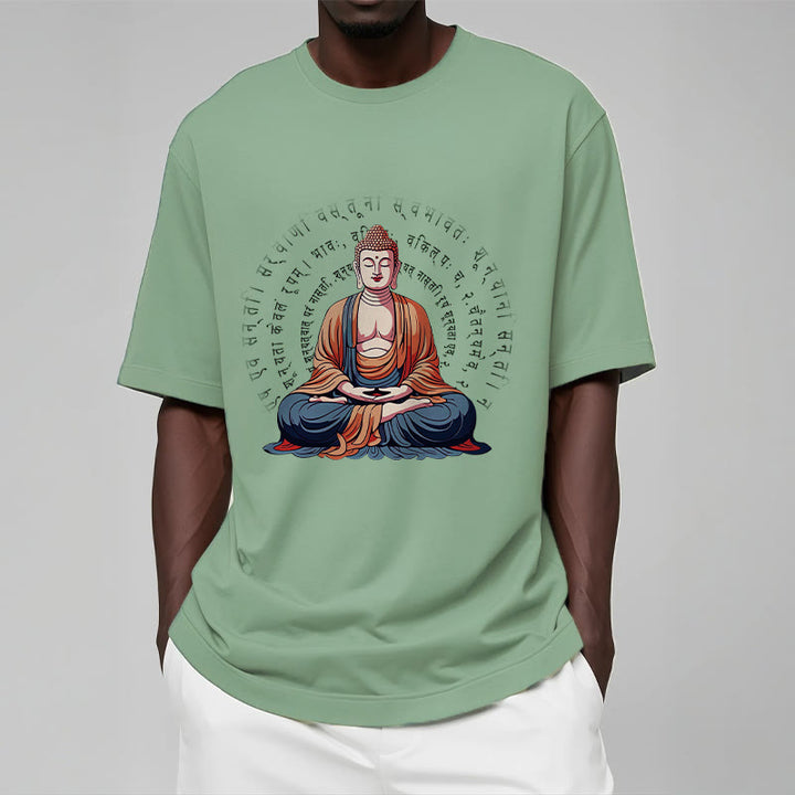 Buddha Stones Sanskrit Heart Sutra Form Is No Other Than Emptiness Tee T-shirt - image 16