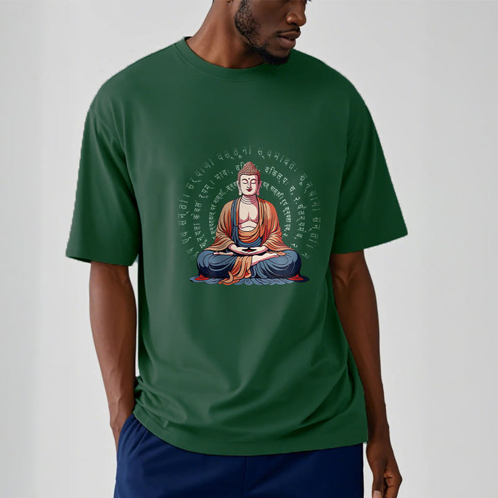 Buddha Stones Sanskrit Heart Sutra Form Is No Other Than Emptiness Tee T-shirt