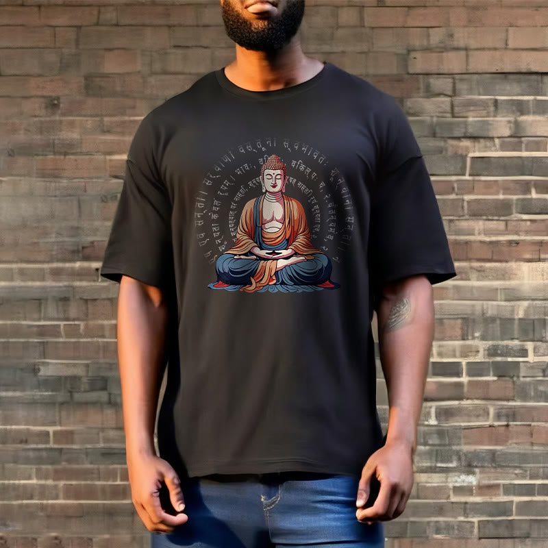 Buddha Stones Sanskrit Heart Sutra Form Is No Other Than Emptiness Tee T-shirt - image 7