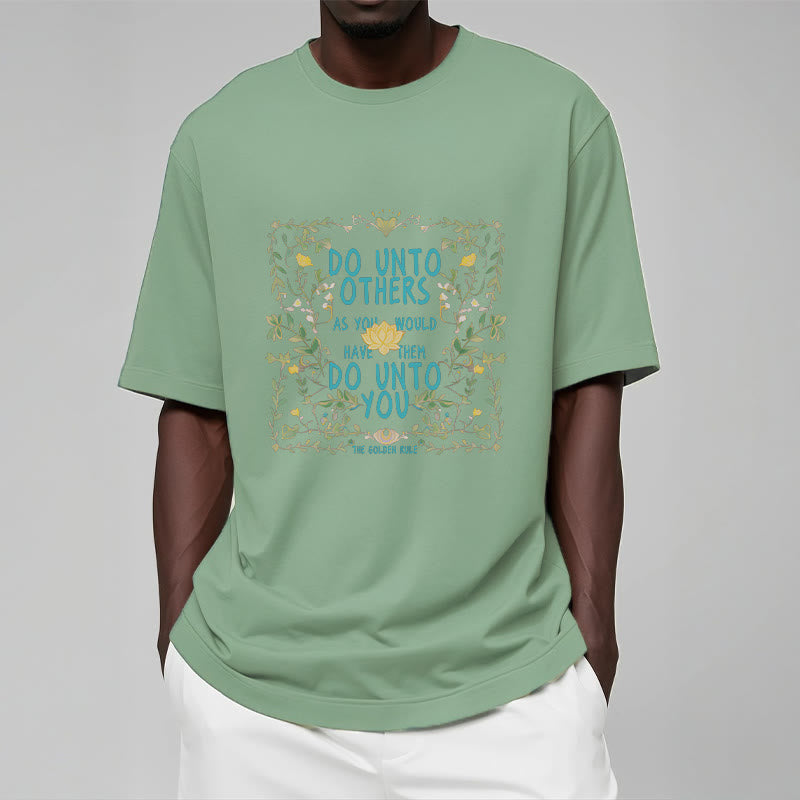 Buddha Stones The Golden Rule Lotus Tee T-shirt