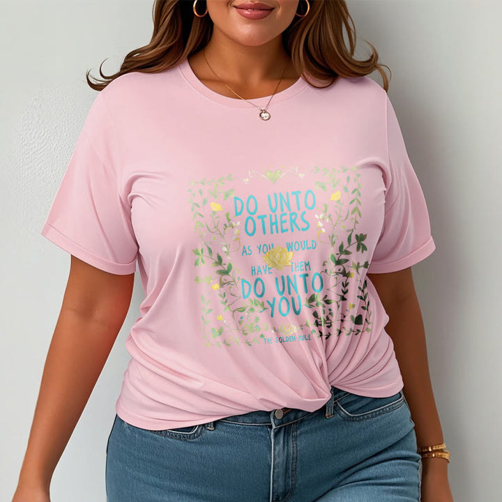 Buddha Stones The Golden Rule Lotus Tee T-shirt - image 15