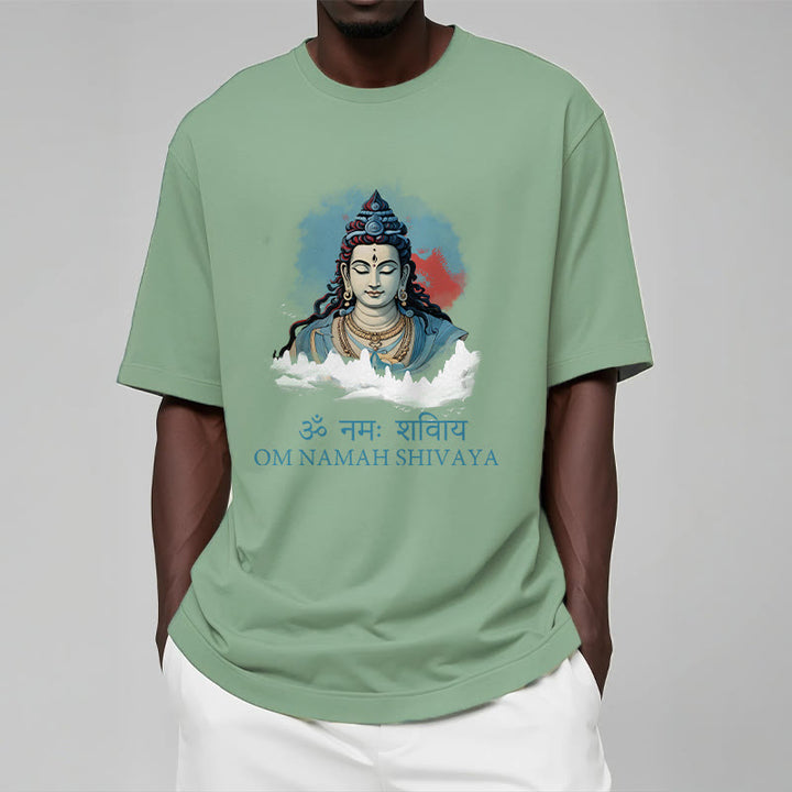 Buddha Stones Sanskrit OM NAMAH SHIVAYA Colorful Clouds Tee T-shirt - image 14