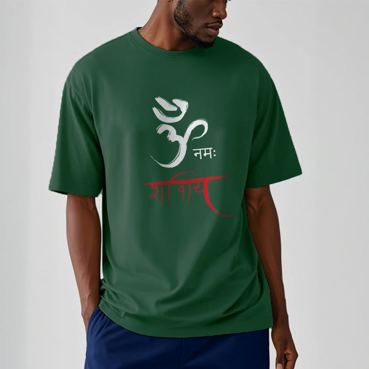 Buddha Stones OM NAMAH SHIVAYA Mantra Sanskrit Tee T-shirt