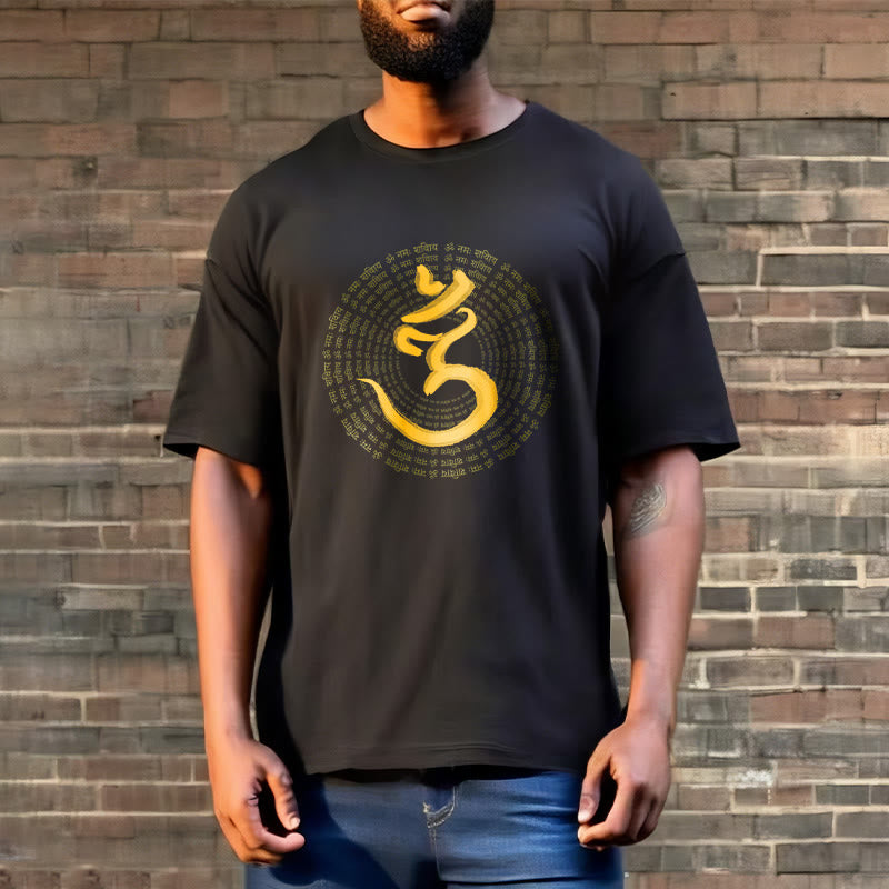 Buddha Stones 108 OM NAMAH SHIVAYA Mantra Sanskrit Tee T-shirt - image 4