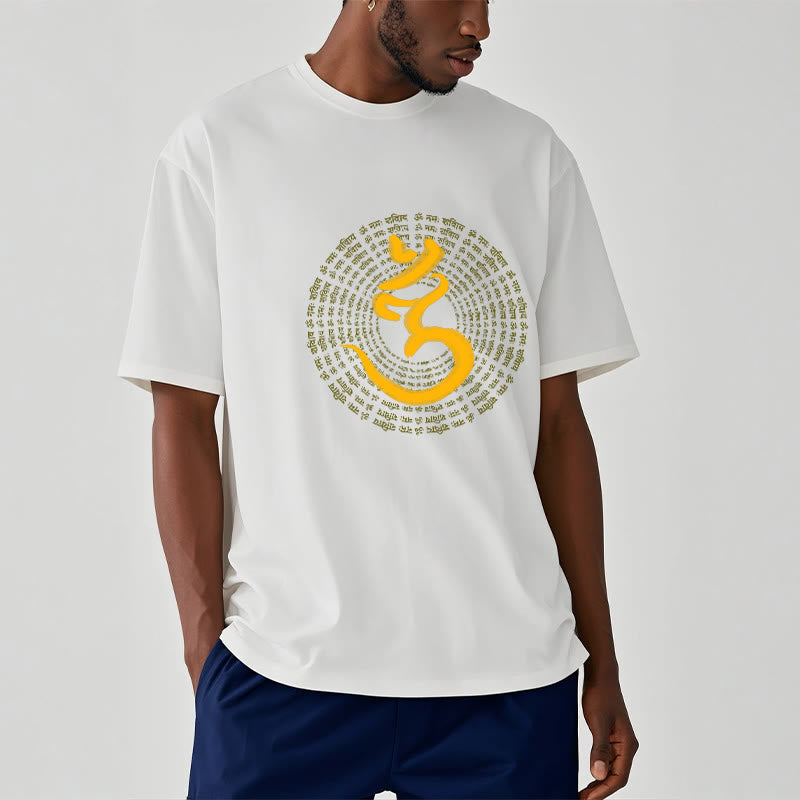 Buddha Stones 108 OM NAMAH SHIVAYA Mantra Sanskrit Tee T-shirt