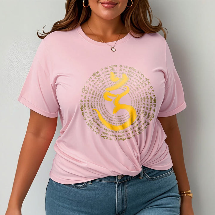 Buddha Stones 108 OM NAMAH SHIVAYA Mantra Sanskrit Tee T-shirt