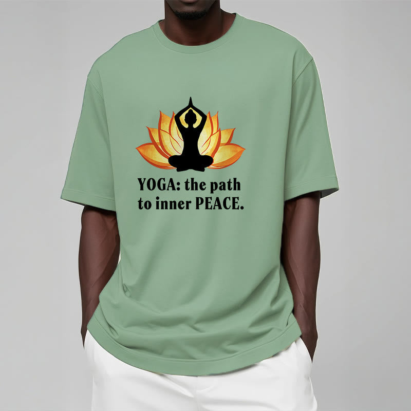 Buddha Stones Yoga The Path To Inner Peace Lotus Tee T-shirt - image 14