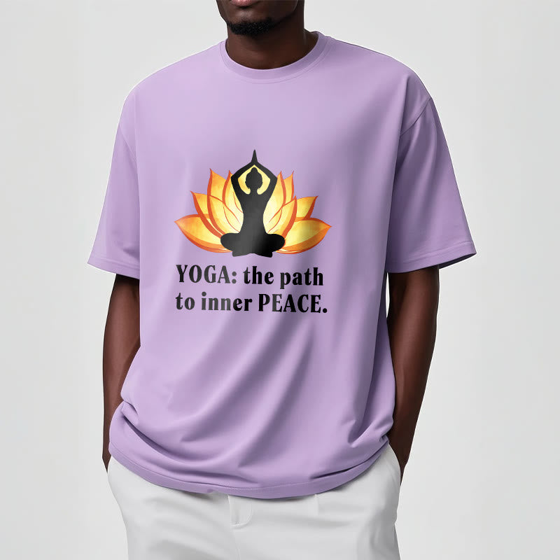 Buddha Stones Yoga The Path To Inner Peace Lotus Tee T-shirt - image 16