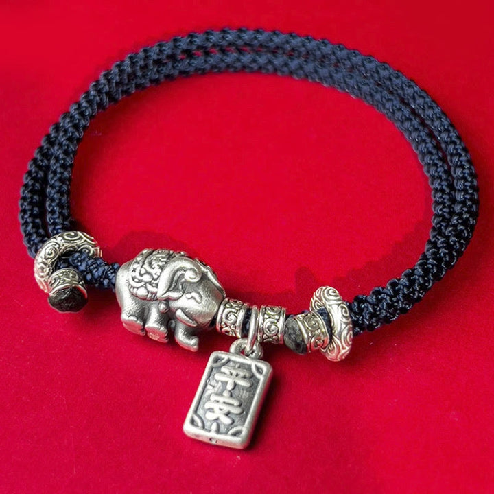 Buddha Stones 925 Sterling Silver Elephant Safe And Well Amulet Charm Strength Bracelet - image 14