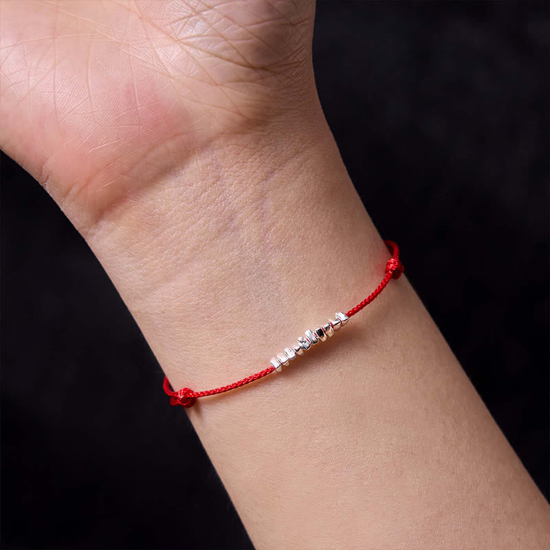 Buddha Stones Handmade 925 Sterling Silver Small Pieces Protection Braided Ultra-Thin Rope Bracelet - image 15