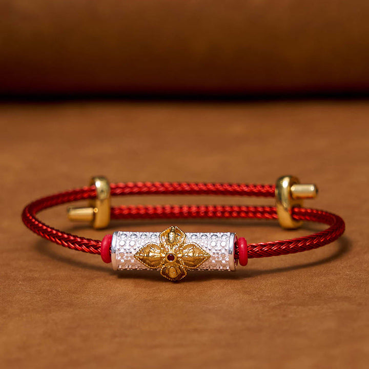 Buddha Stones Copper Luck Red String Bracelet