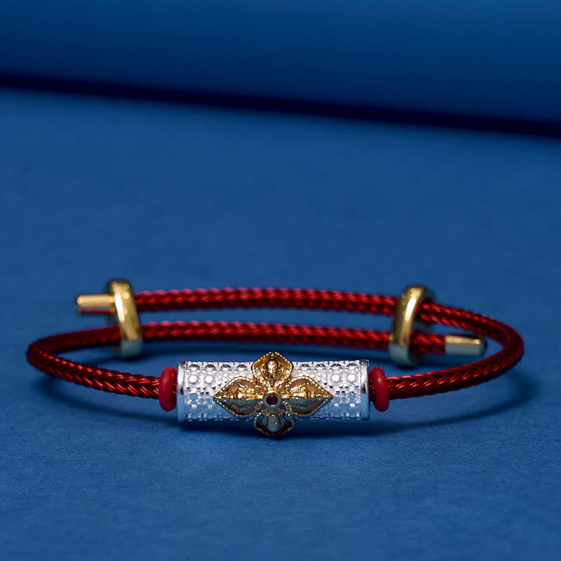 Buddha Stones Copper Luck Red String Bracelet