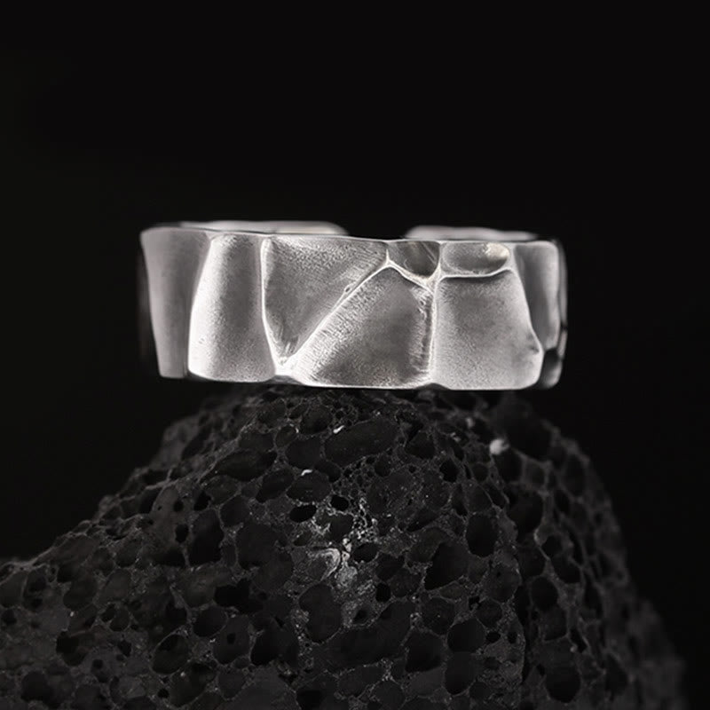 Buddha Stones 999 Sterling Silver Adjustable Protection Ring - 999 Sterling Silver (Inner Diameter 62.5mm-65mm) - image 0