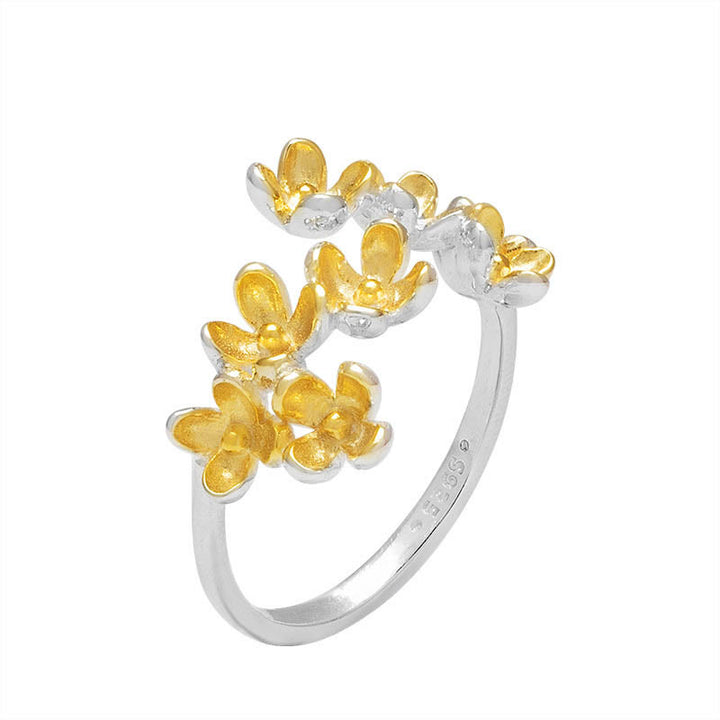 Buddha Stones 925 Sterling Silver Osmanthus Fragrans Ring - image 4