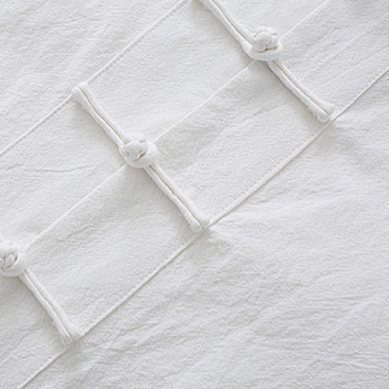 Buddha Stones Meditation Frog-Button Tang Long Sleeve Shirt Pants Men's Suit - image 6