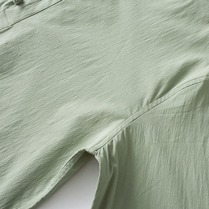 Buddha Stones Frog-Button Three Quarter Sleeve Shirt Pants Men's Suit - image 11