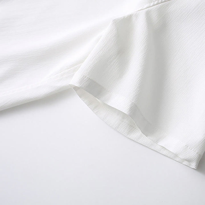 Buddha Stones Tang Frog-Button Short Sleeve Shirt Wide Leg Pants Men's Suit - image 13