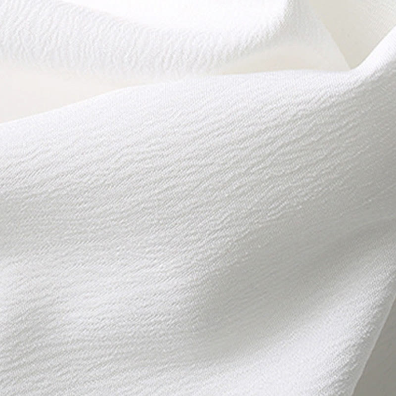 Buddha Stones Tang Frog-Button Short Sleeve Shirt Wide Leg Pants Men's Suit - image 5