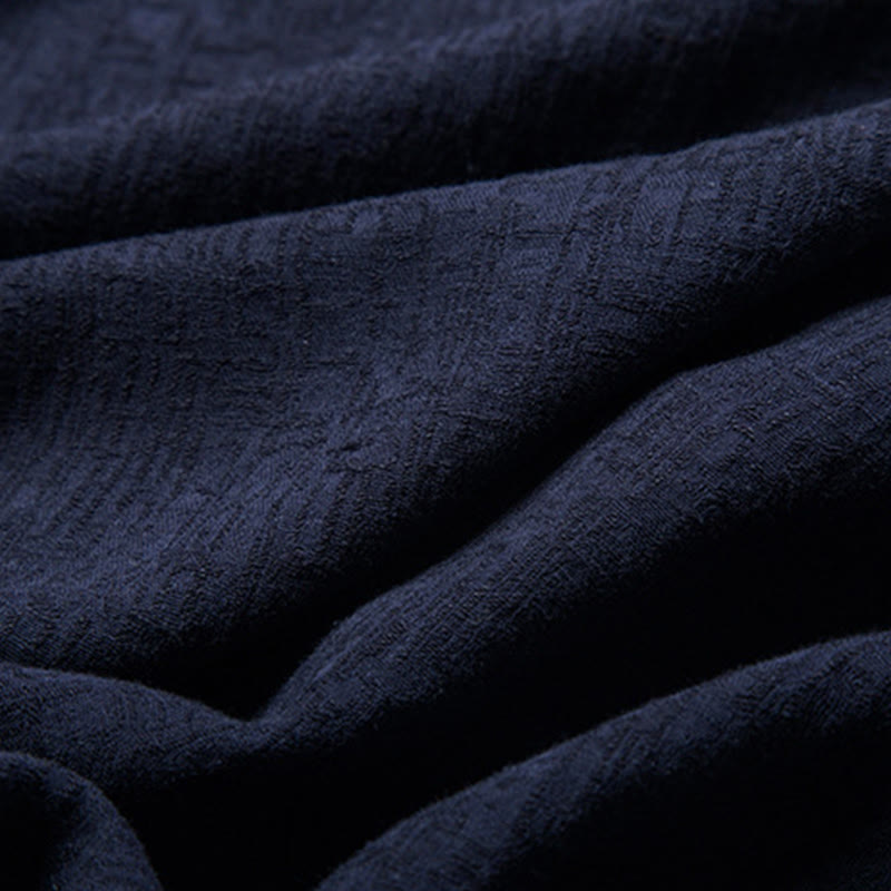 Buddha Stones Solid Color Chinese Tang Suit Jacket Men Clothing - image 21