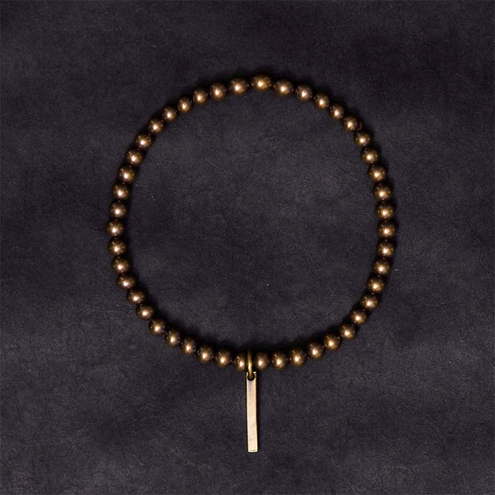 Buddha Stones Pure Copper Brass Beads Self Care Healing Bracelet - image 3