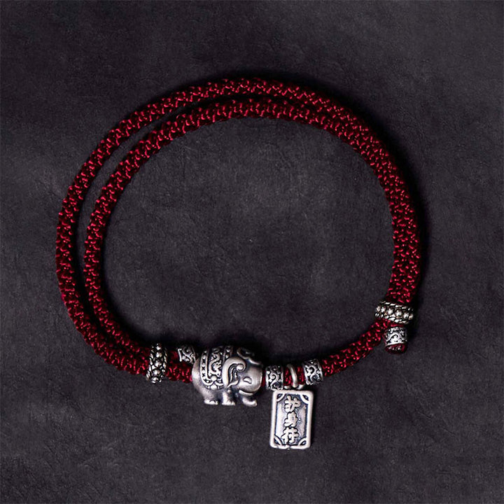Buddha Stones 925 Sterling Silver Elephant Safe And Well Amulet Charm Strength Bracelet - image 24