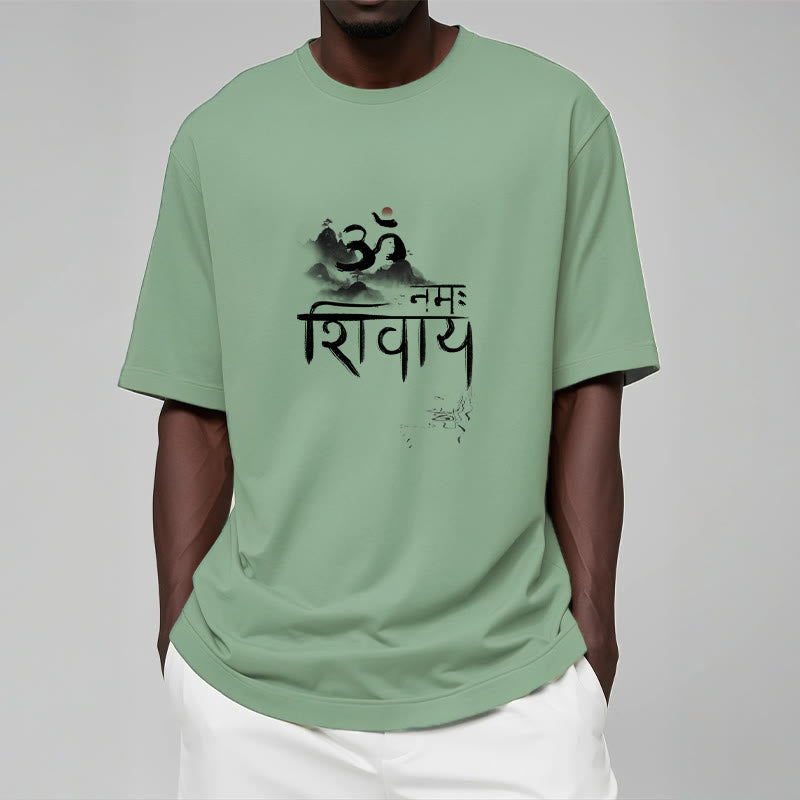 Buddha Stones OM NAMAH SHIVAYA Mountain Cotton Tee T-shirt - image 13