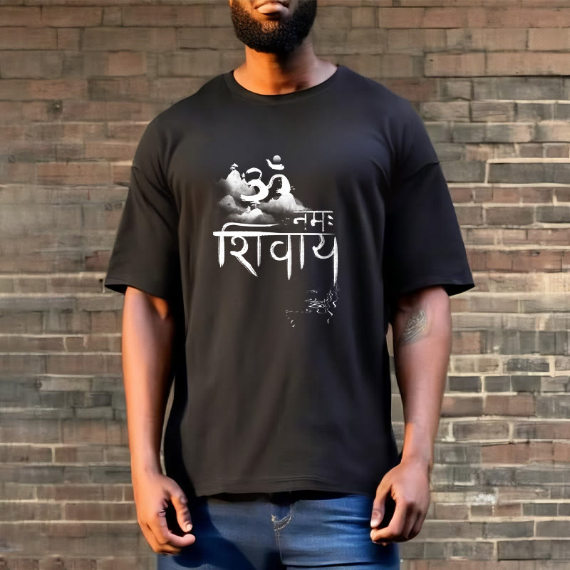 Buddha Stones OM NAMAH SHIVAYA Mountain Cotton Tee T-shirt - image 4