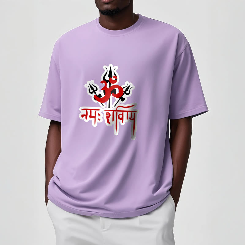 Buddha Stones OM NAMAH SHIVAYA Three Tridents Cotton Tee T-shirt - image 19