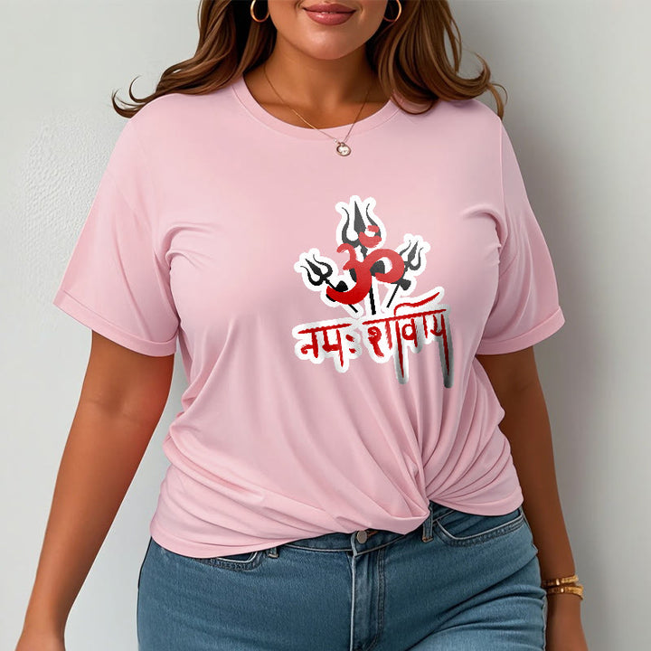 Buddha Stones OM NAMAH SHIVAYA Three Tridents Cotton Tee T-shirt - image 11